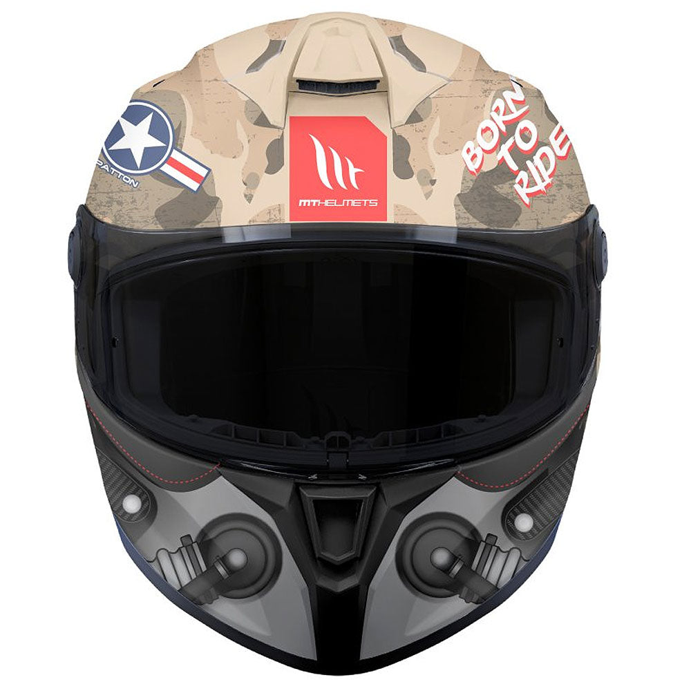 MT Targo S Patton A2 Matt Sand Camo Full Face Helmet