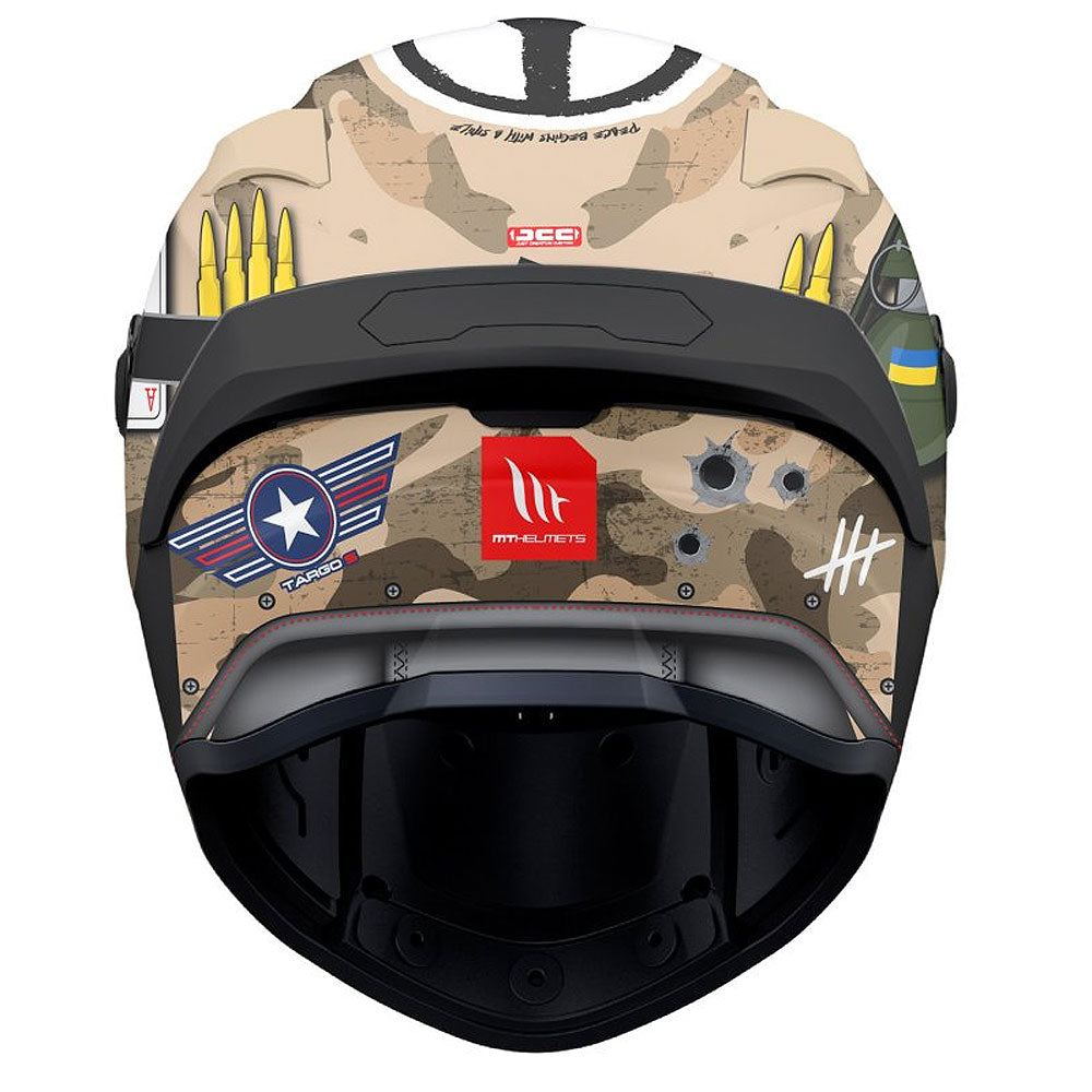 MT Targo S Patton A2 Matt Sand Camo Full Face Helmet
