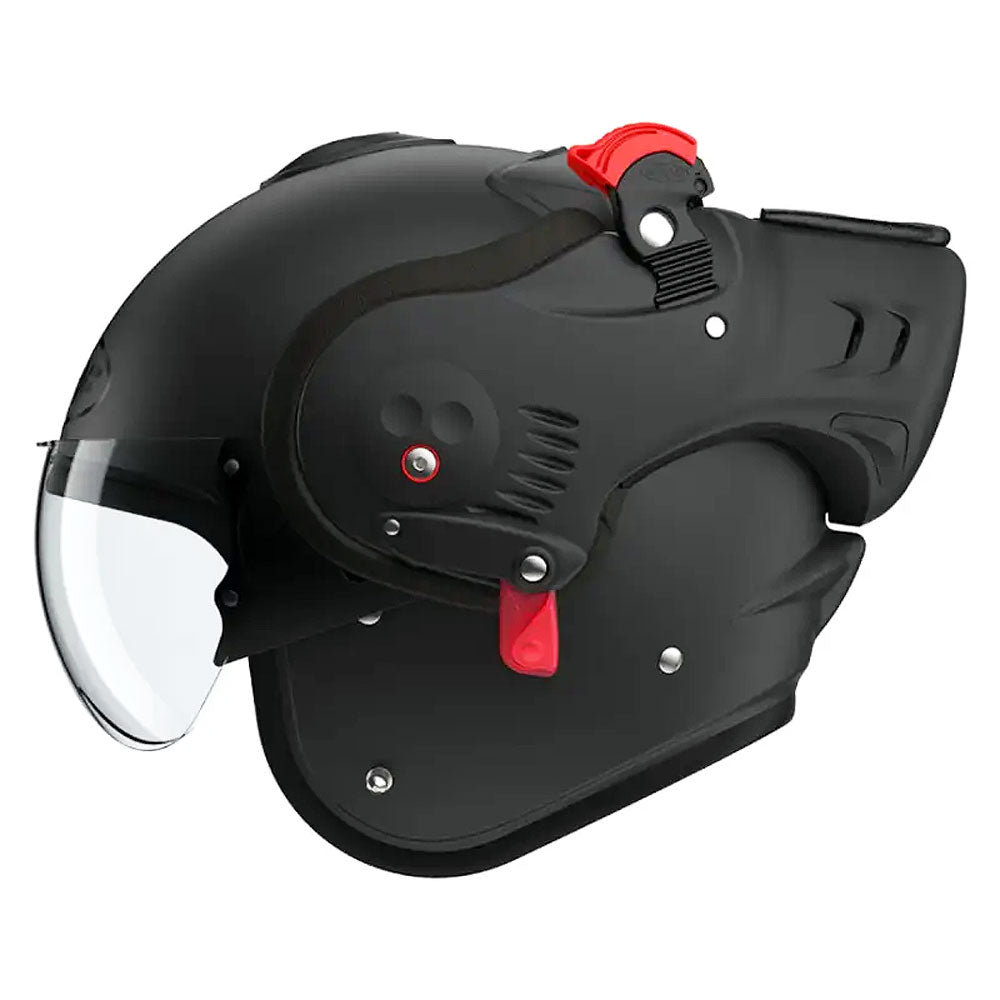 Roof RO5 Boxer Alpha Mat Black Flip Front Helmet