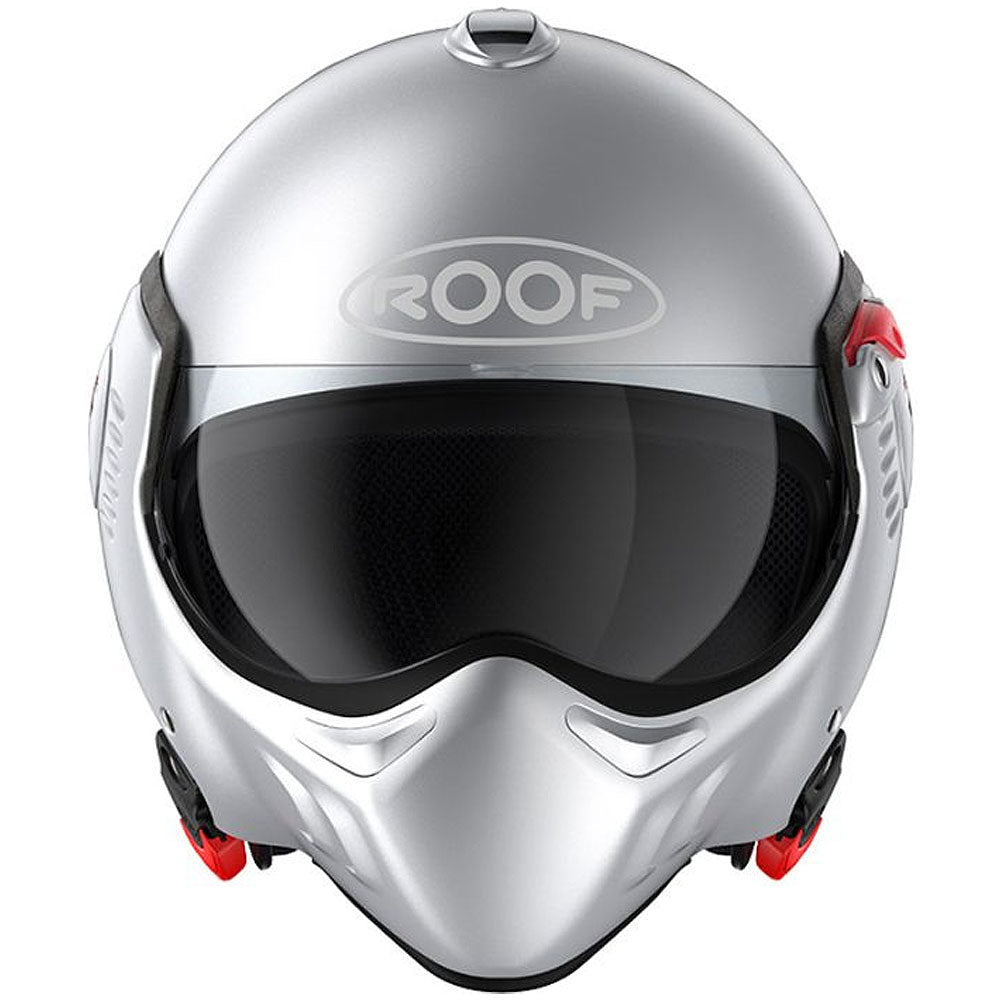Roof RO5 Boxer Alpha Mat Silverwhite Flip Front Helmet