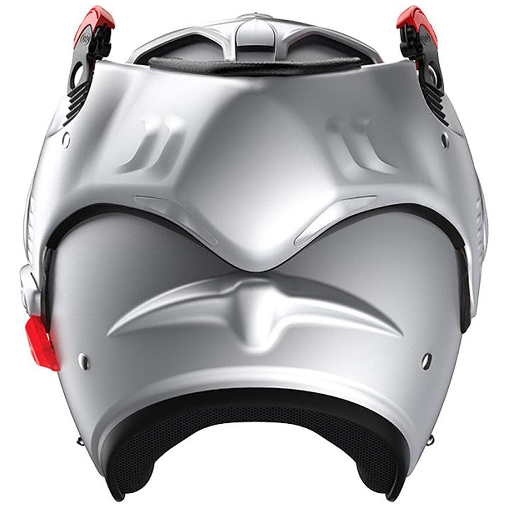 Roof RO5 Boxer Alpha Mat Silverwhite Flip Front Helmet