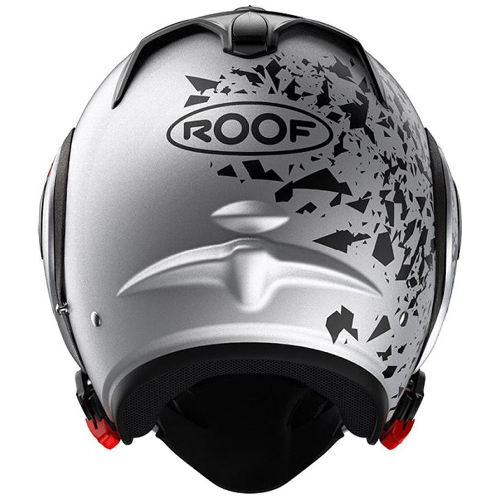 Roof RO5 Boxer Alpha Blackstar Mat Silverwhite Flip Front Helmet