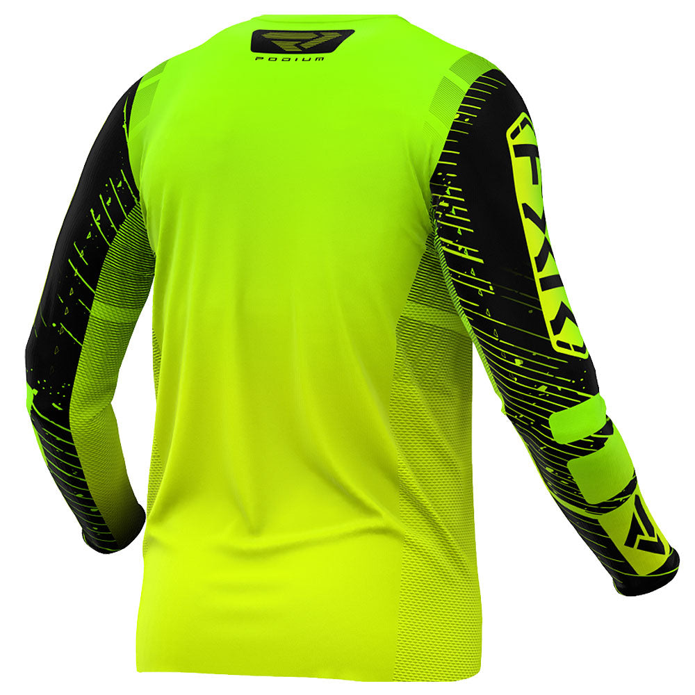 FXR Podium Motocross Jersey 25 Yellow Black