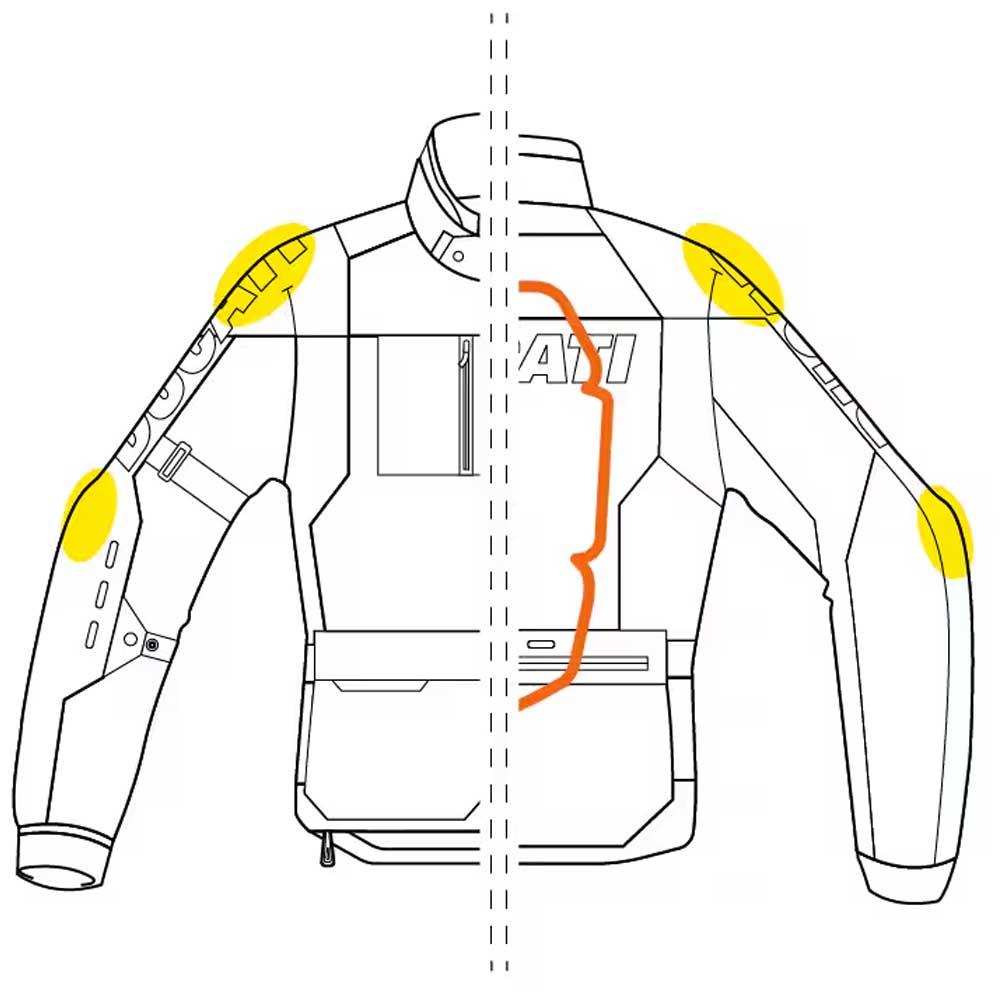 Ducati Tour Summer C1 Jacket Red Black