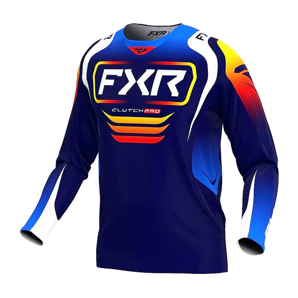 FXR Clutch Pro Motocross Jersey Navy Inferno 25
