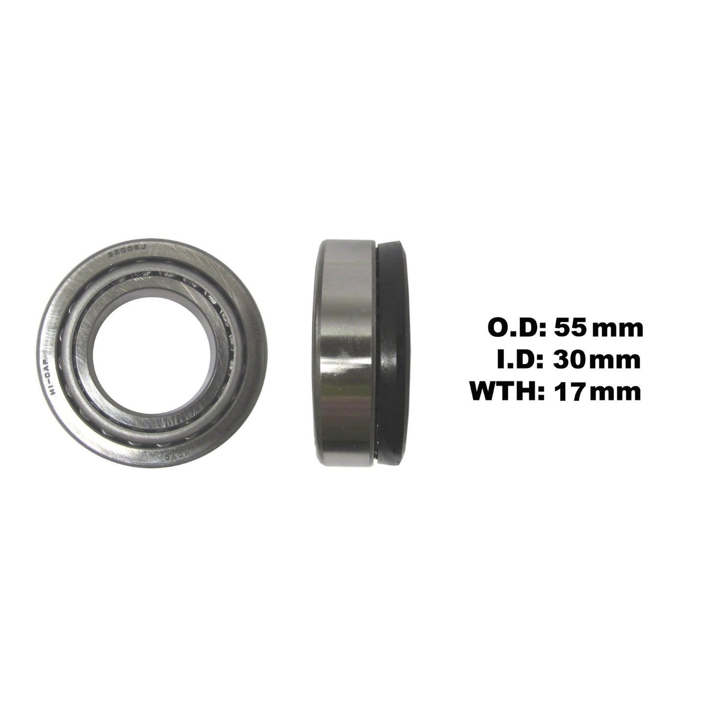 Taper Bearing 30x55x17mm with Seal 325506