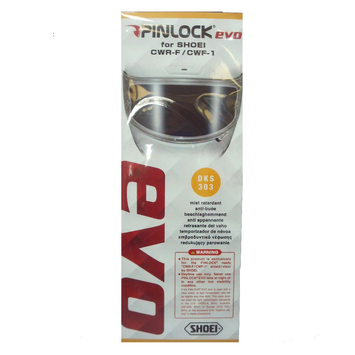 Shoei Pinlock Insert Clear CWR-F1