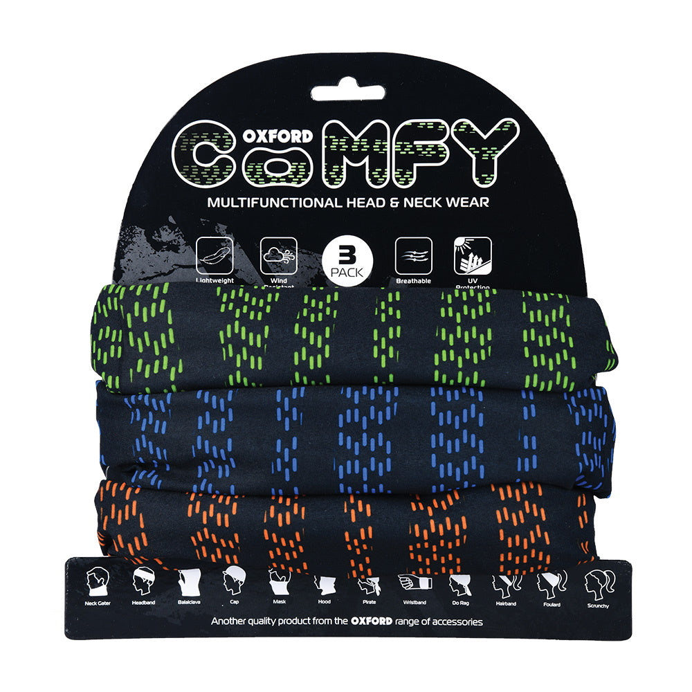 Oxford Comfy Haste Neck Tubes 3 Pack