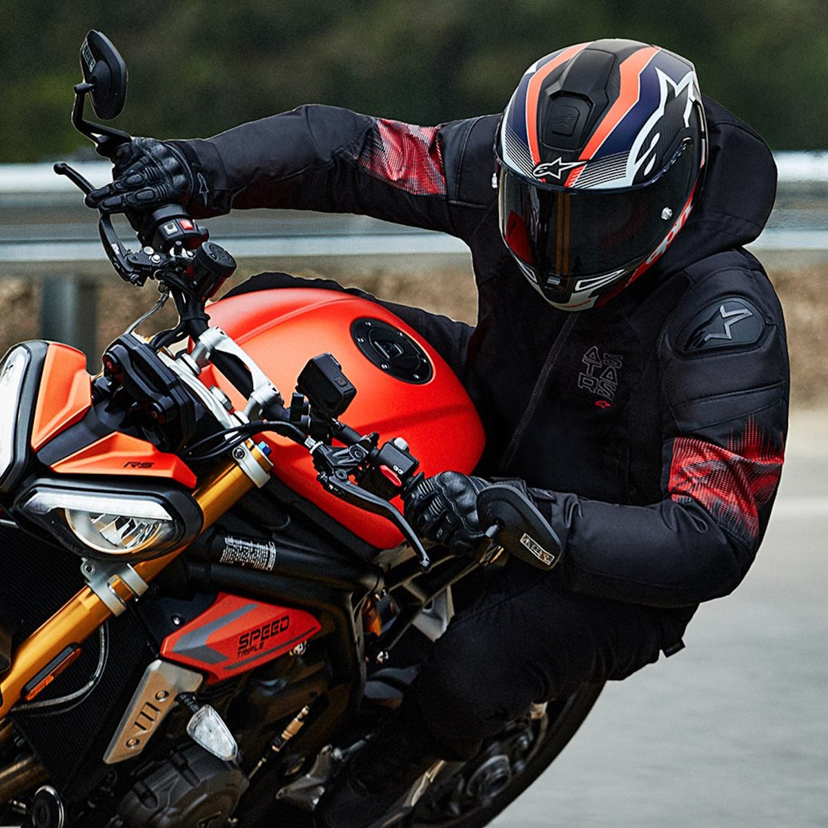 Alpinestars Zaca Air Venom Waterproof Jacket Black Bright Red