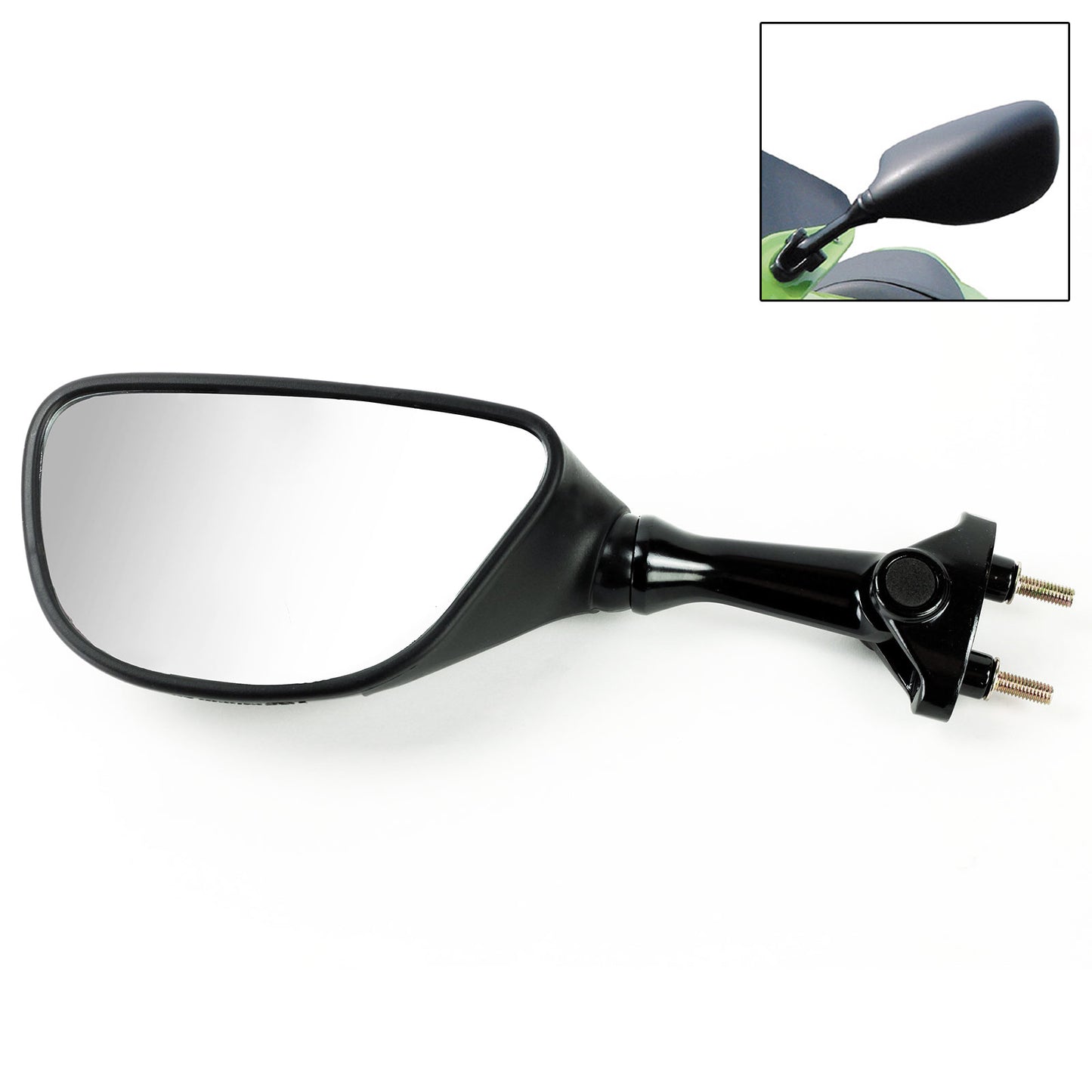 ZX6R ZX6RR 03-04 Left Hand Black Mirror