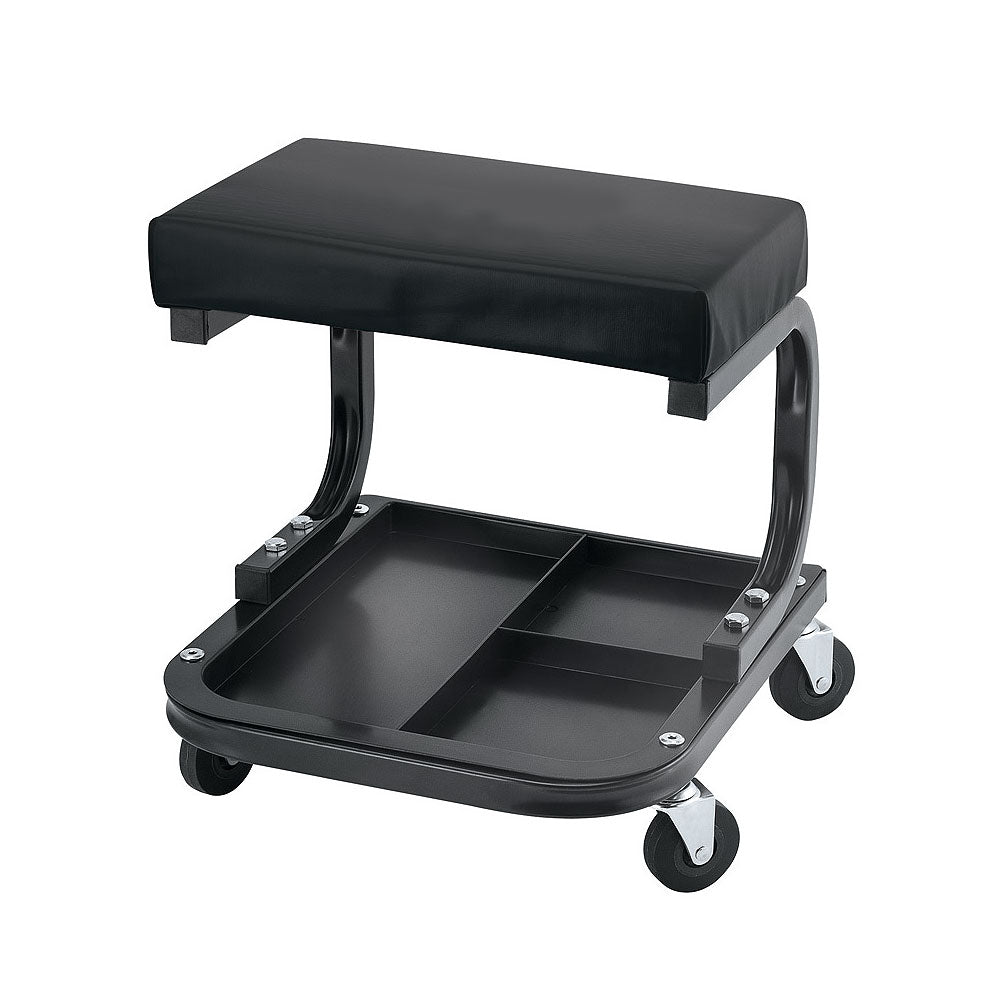 Rectangular Garage Creeper Seat with Storage Area