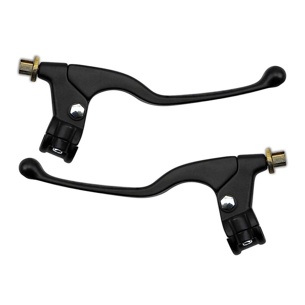 Uni Long Blk Brake/Clutch Lever Set