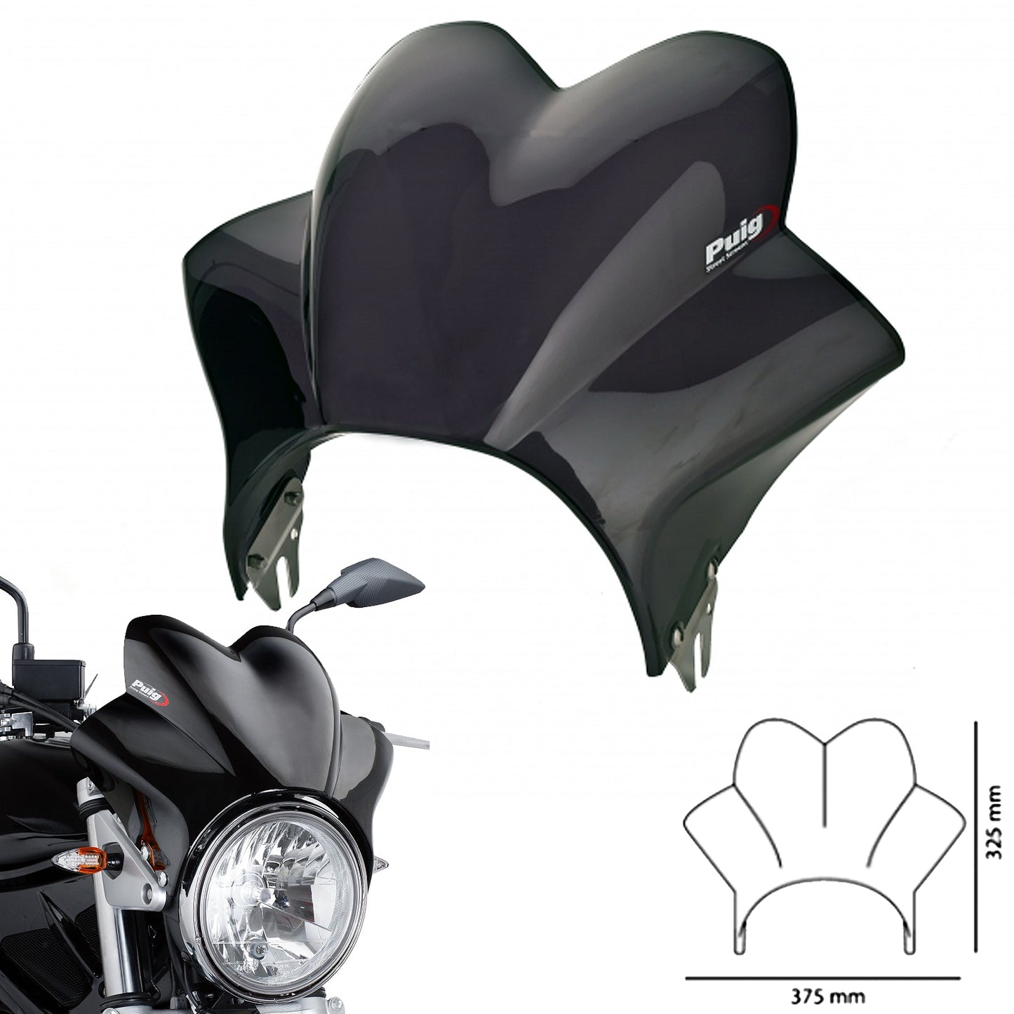 Universal Puig Wave Fly Screen Dark Tint