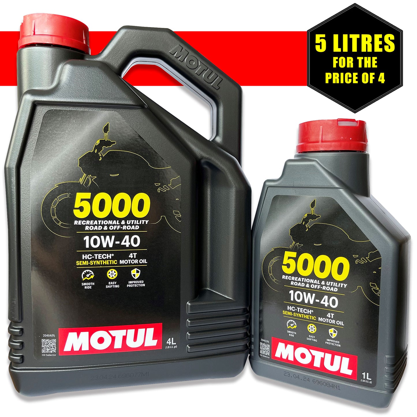 Motul 5000 10w40 4T 5 Litre