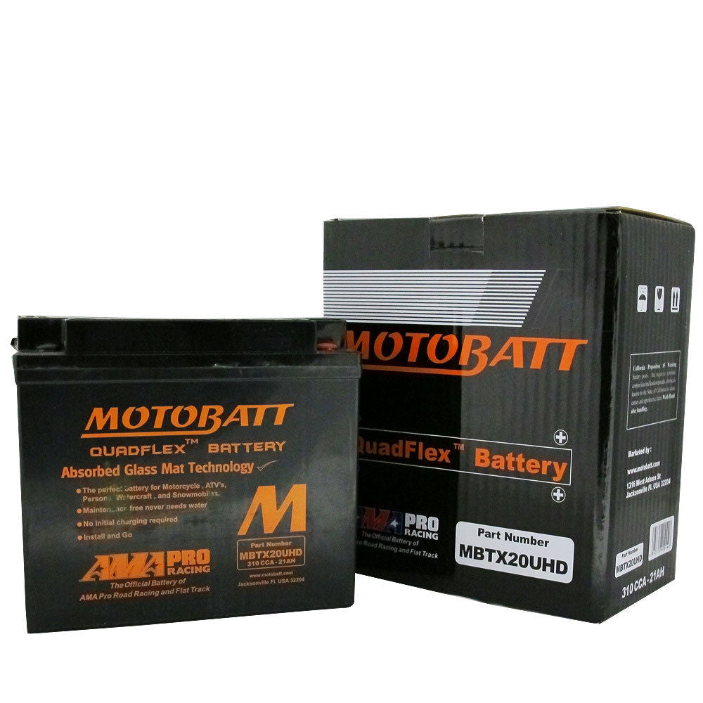 MBTX20UHD Black Motobatt Battery
