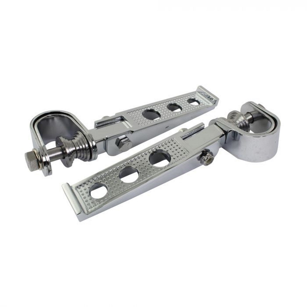 Custom Chrome Clamp On Footrests