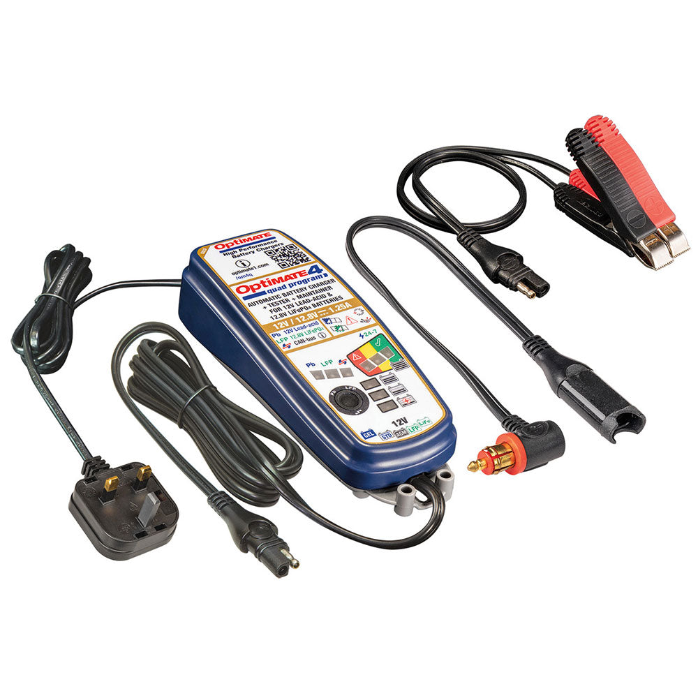 Optimate 4 Quad Program 12 Volt Battery Charger & Conditioner BMW Can Bus Option