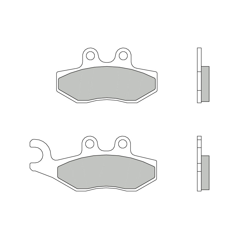 07056.CC Brembo CC Scooter Carbon Ceramic Rear Brake Pads
