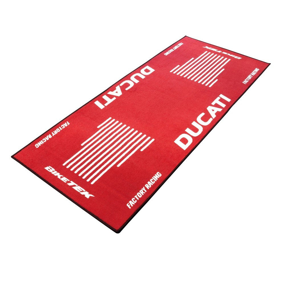 Biketek Garage Mat Series 3 Ducati Logo