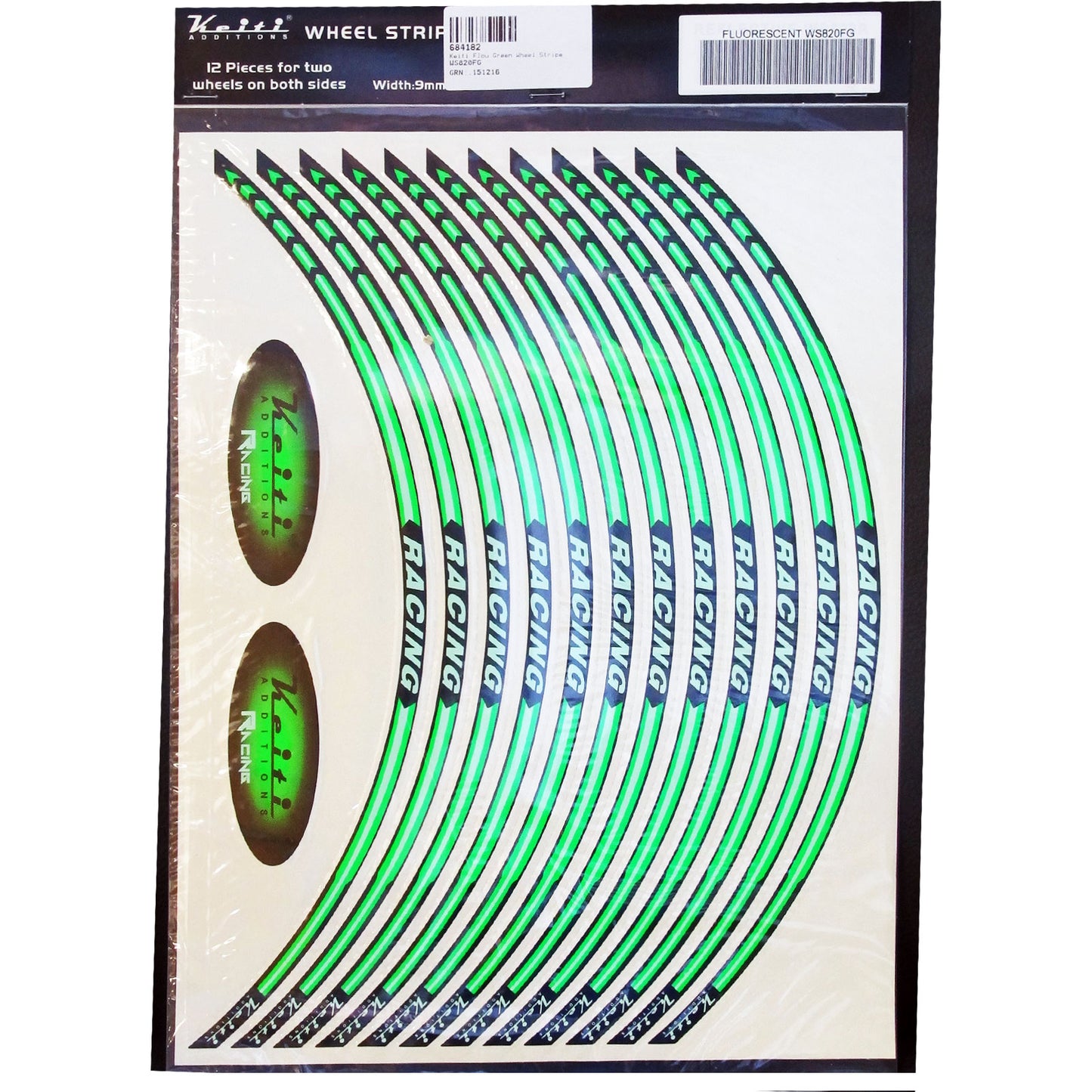 Keiti Fluorescent Green Wheel Stripe