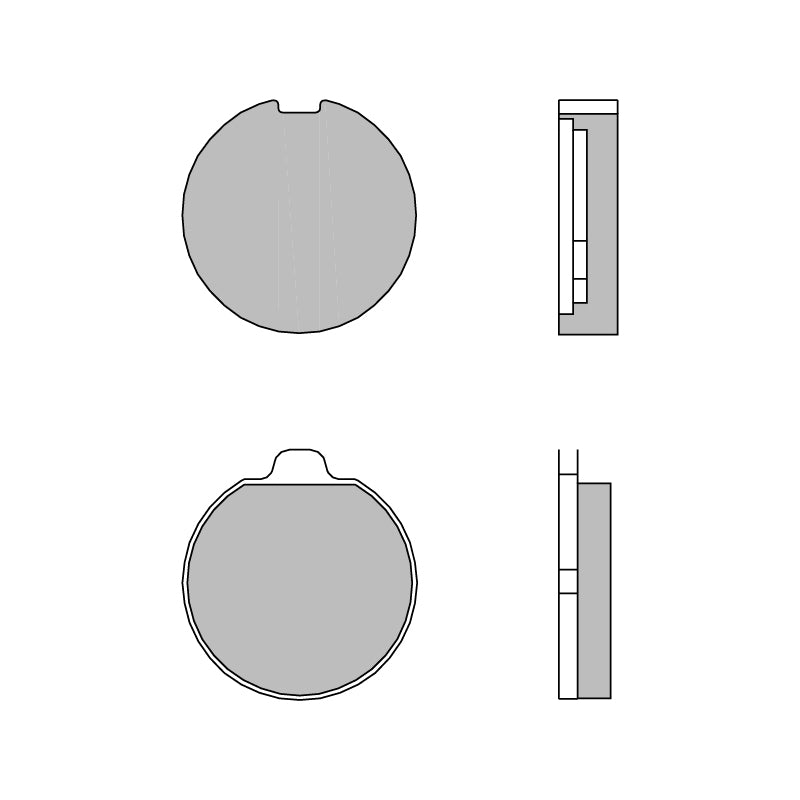 07SU01.25 Brembo CC Road Carbon Ceramic Front Brake Pads