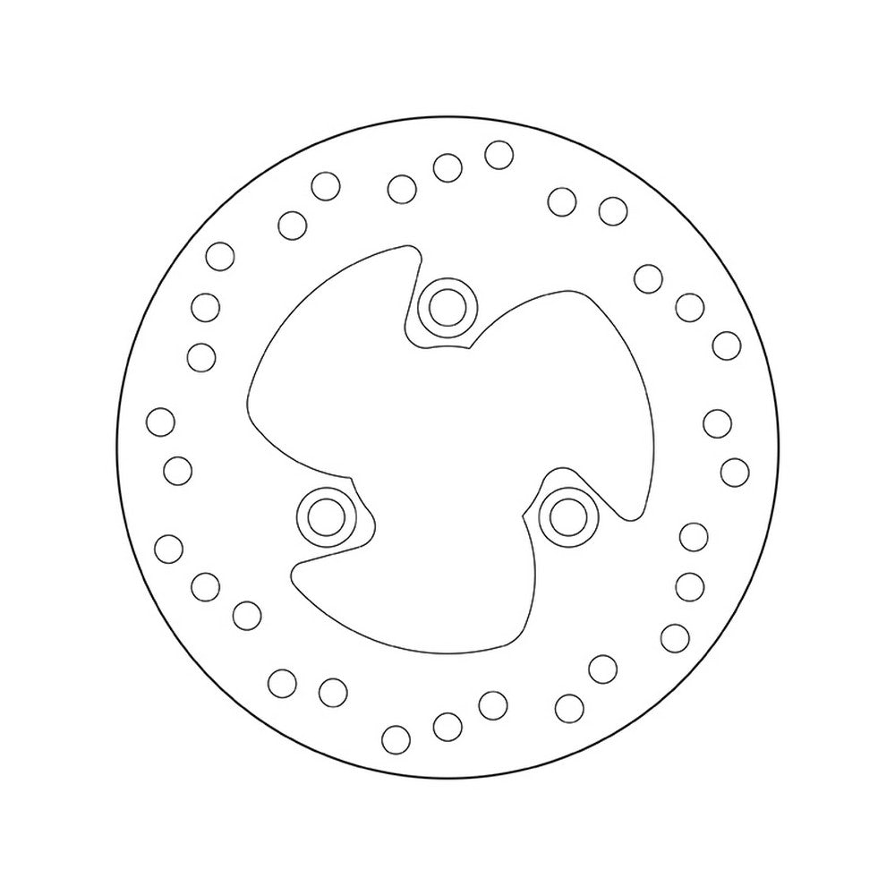 68B40716 Brembo Fixed Rear Brake Disc