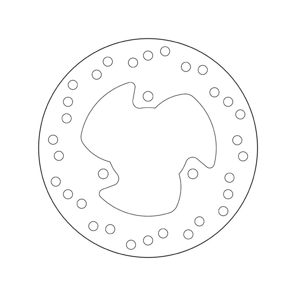 68B40719 Brembo Fixed Rear Brake Disc