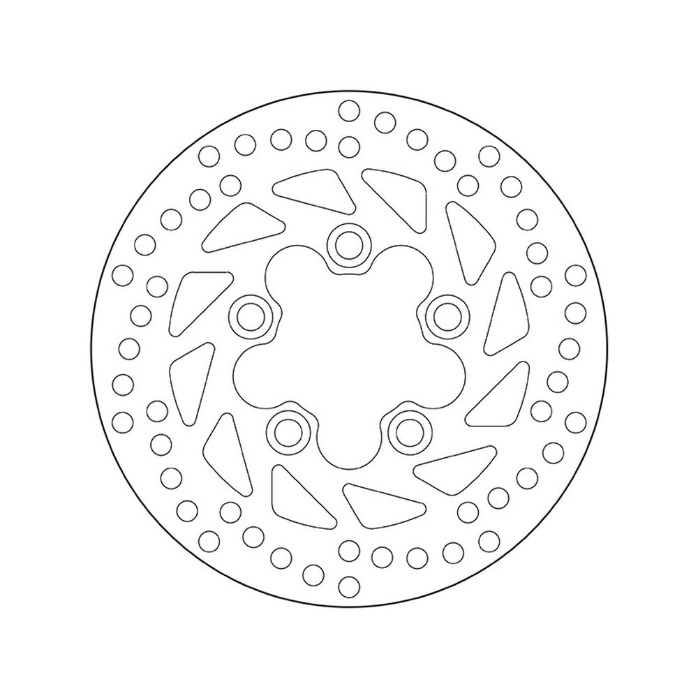 68B40724 Brembo Fixed Rear Brake Disc