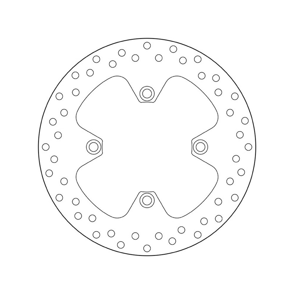 68B407A4 Brembo Fixed Rear Brake Disc