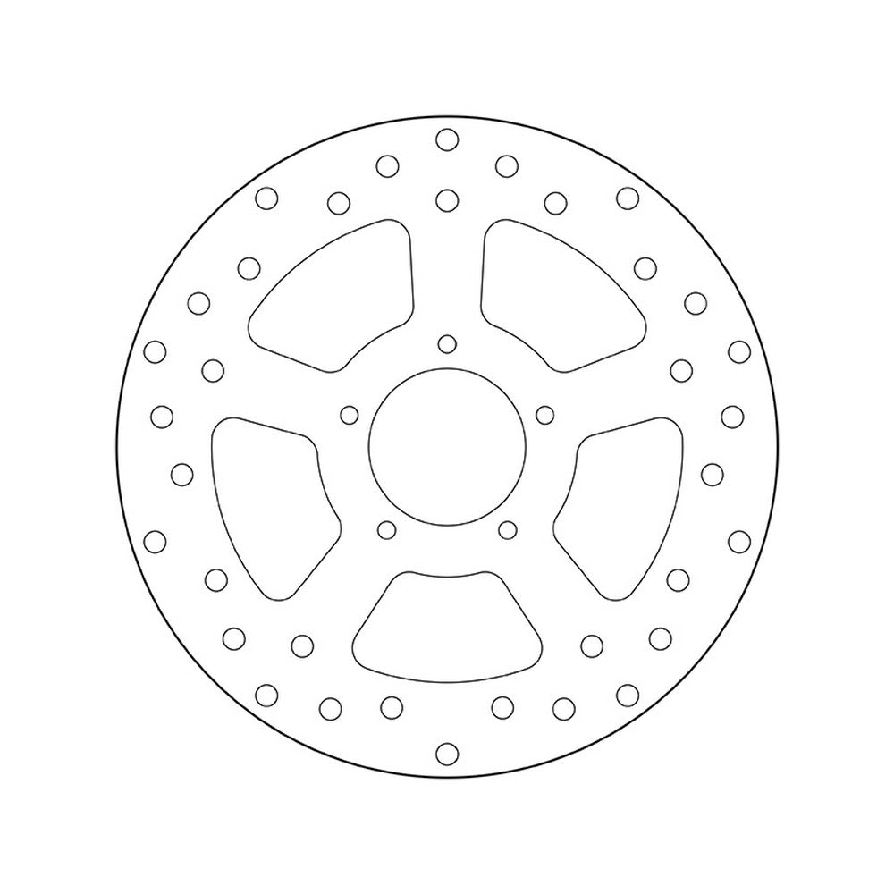 68B407A9 Brembo Fixed Rear Brake Disc
