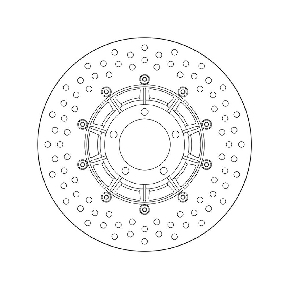 68B407B1 Brembo Fixed Rear Brake Disc