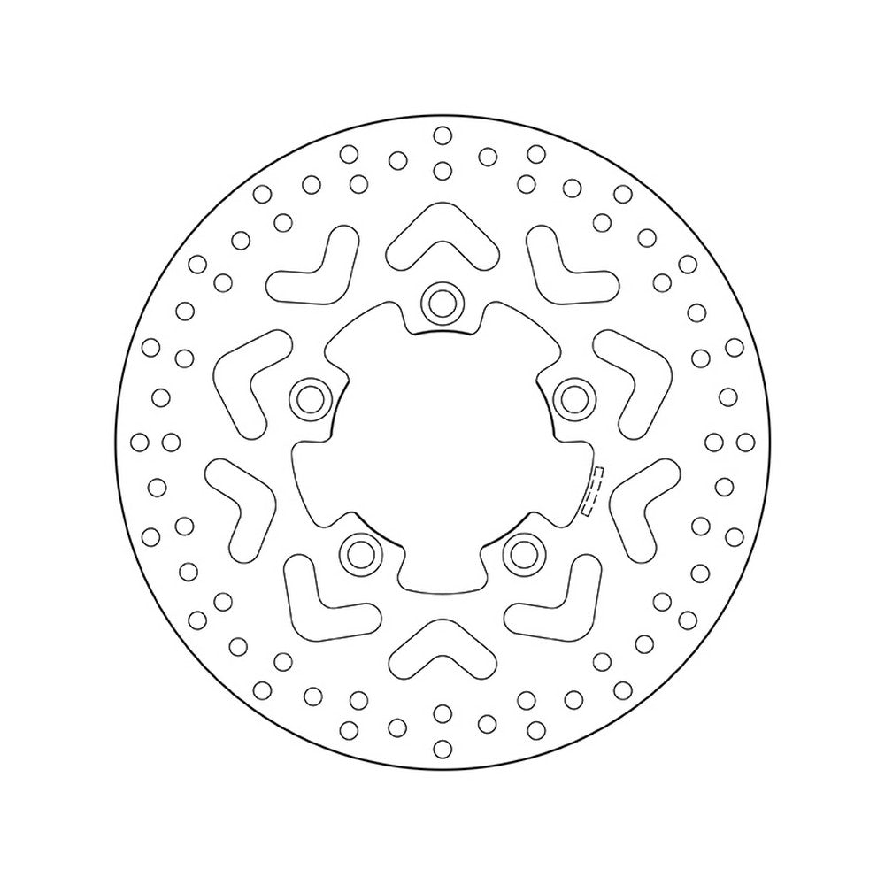 68B407B2 Brembo Fixed Rear Brake Disc