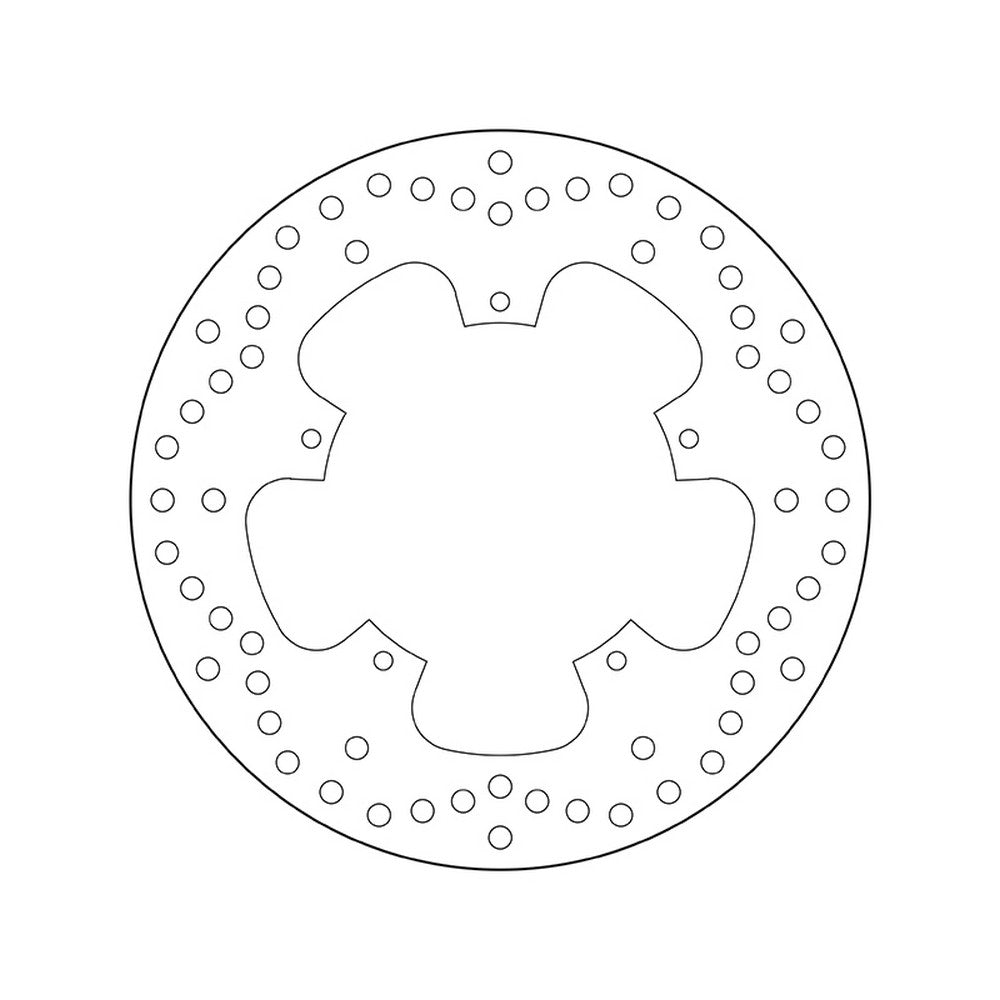 68B407B6 Brembo Fixed Rear Brake Disc