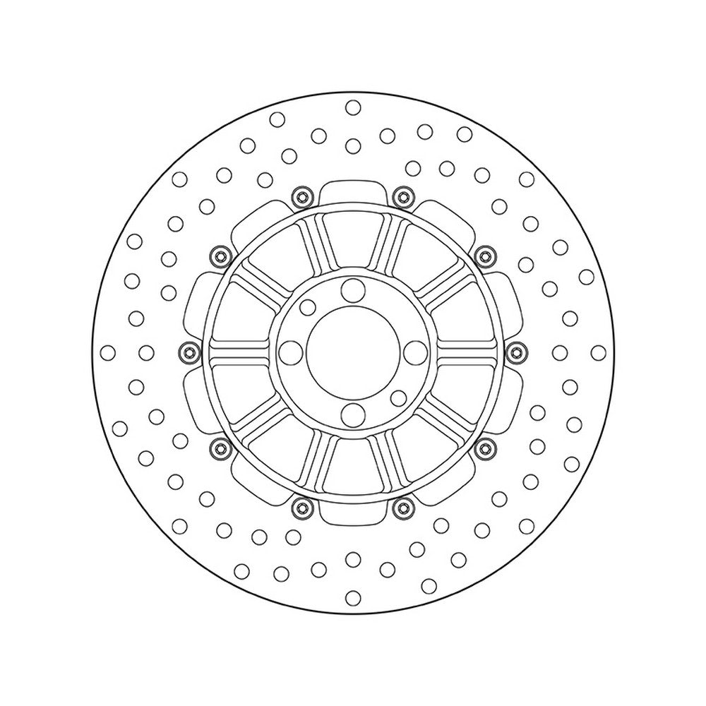 68B407D3 Brembo Fixed Rear Brake Disc
