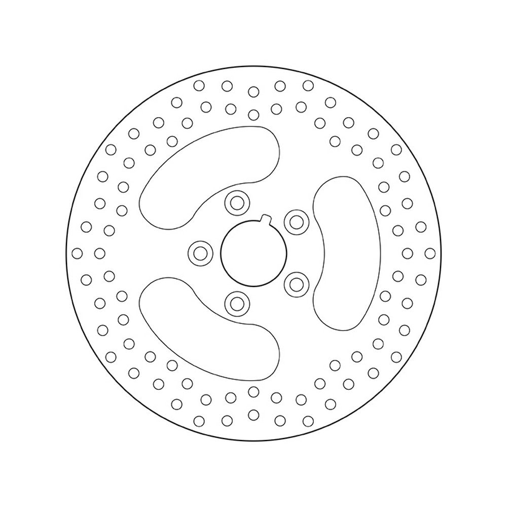 68B407E0 Brembo Fixed Rear Brake Disc