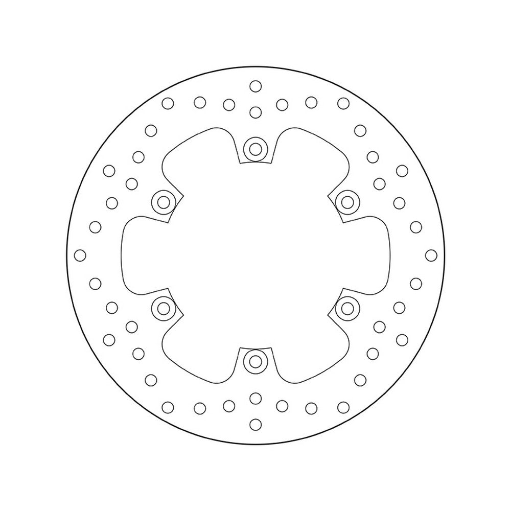 68B407E4 Brembo Fixed Rear Brake Disc