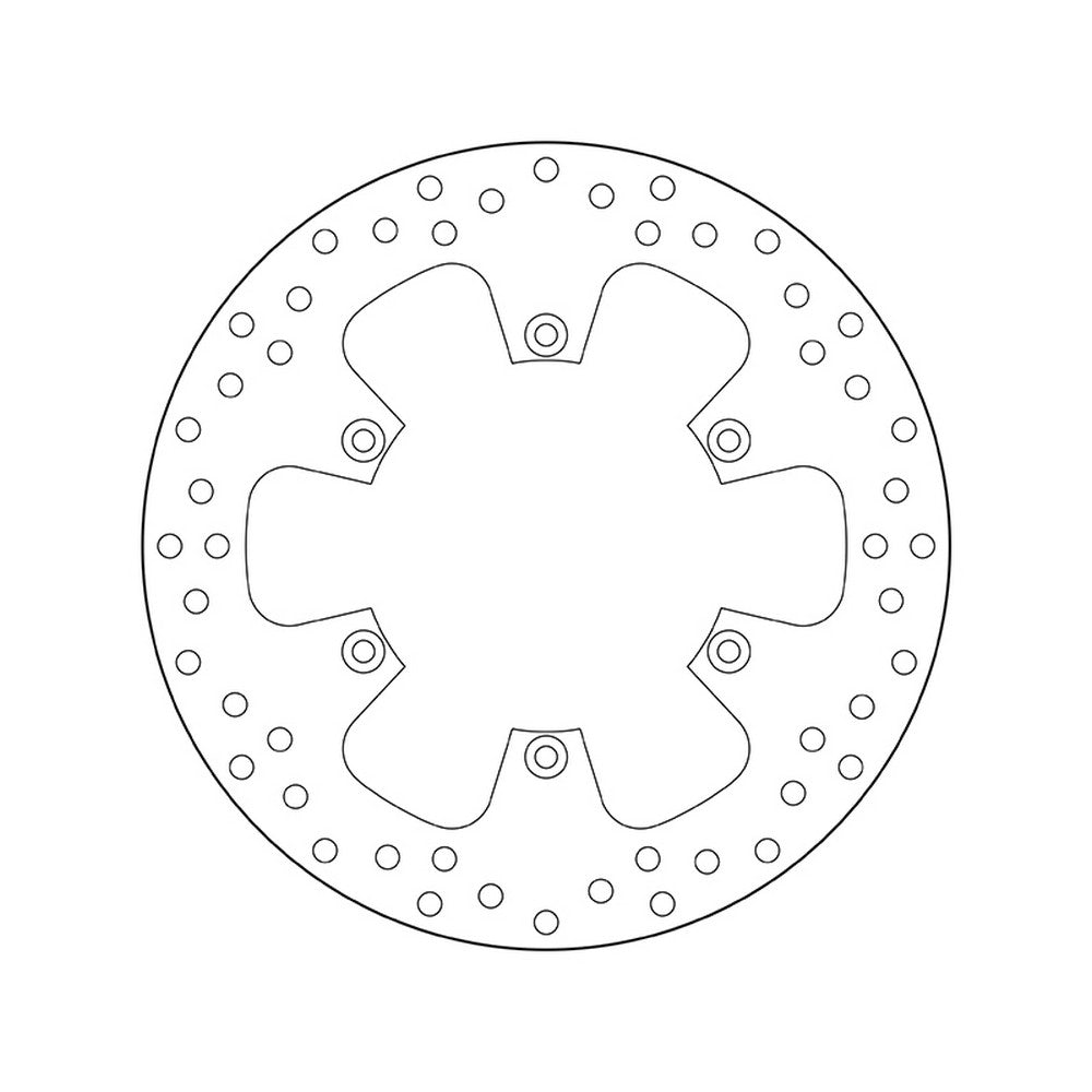 68B407F0 Brembo Fixed Rear Brake Disc