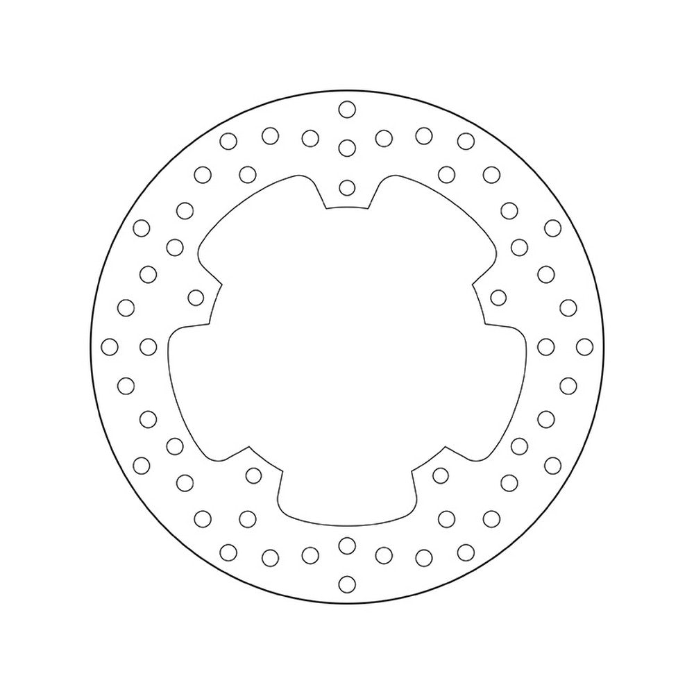 68B407F2 Brembo Fixed Rear Brake Disc