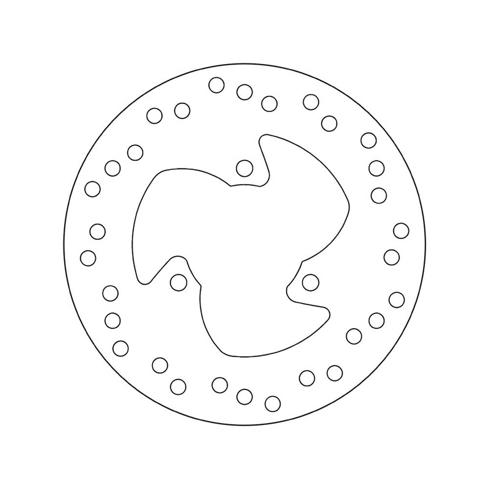 68B407G1 Brembo Fixed Rear Brake Disc
