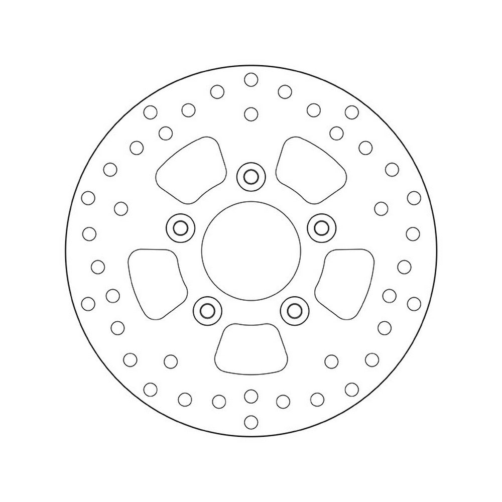 68B407J4 Brembo Fixed Rear Brake Disc