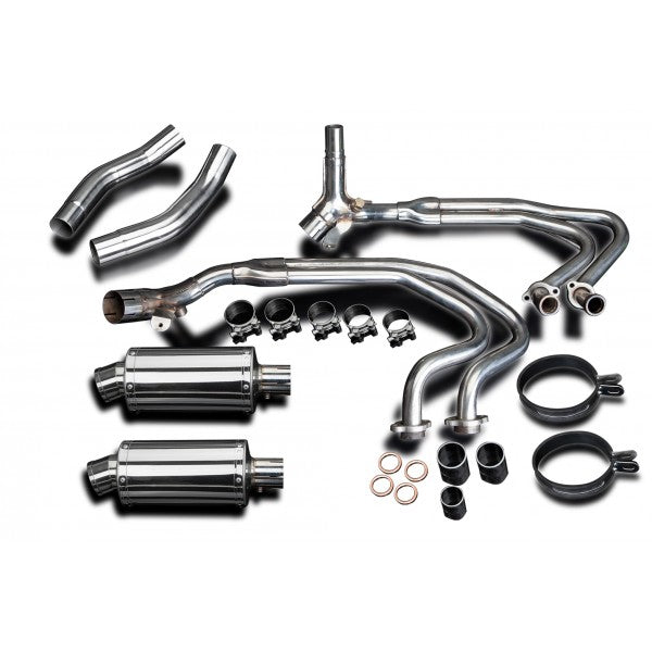 Honda ST1300 02- 4-2 Stainless Steel Full Exhaust System with Stainless Steel Cans