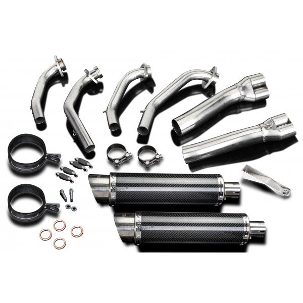 Honda GL1100 80-83 4-2 Stainless Steel Full Exhaust System with Carbon Fibre Cans