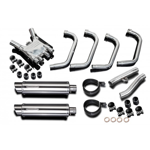 Yamaha FJ1200 88-90 4-2 Stainless Steel Full Exhaust System with Stainless Steel Cans