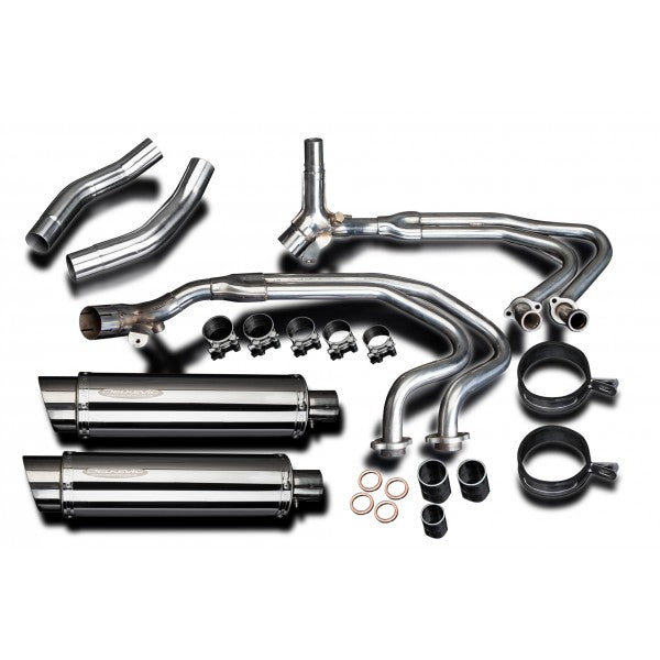 Honda ST1300 02- 4-2 Stainless Steel Full Exhaust System with Stainless Steel Cans