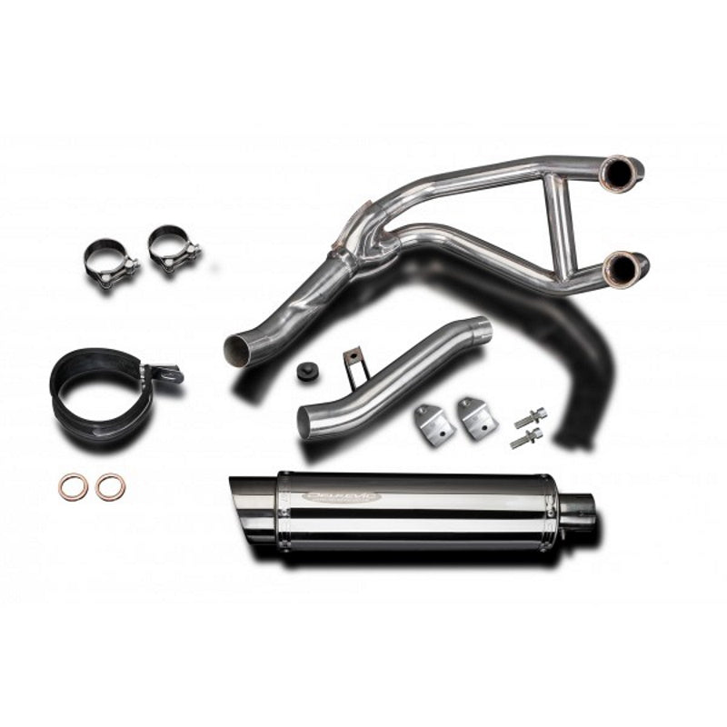 Kawasaki GPZ500S 87-03 2-1 Stainless Steel Full Exhaust System with Stainless Steel Cans