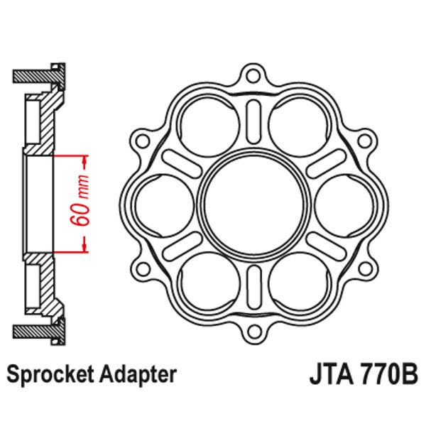 JT Rear Sprocket Carrier JTA770B