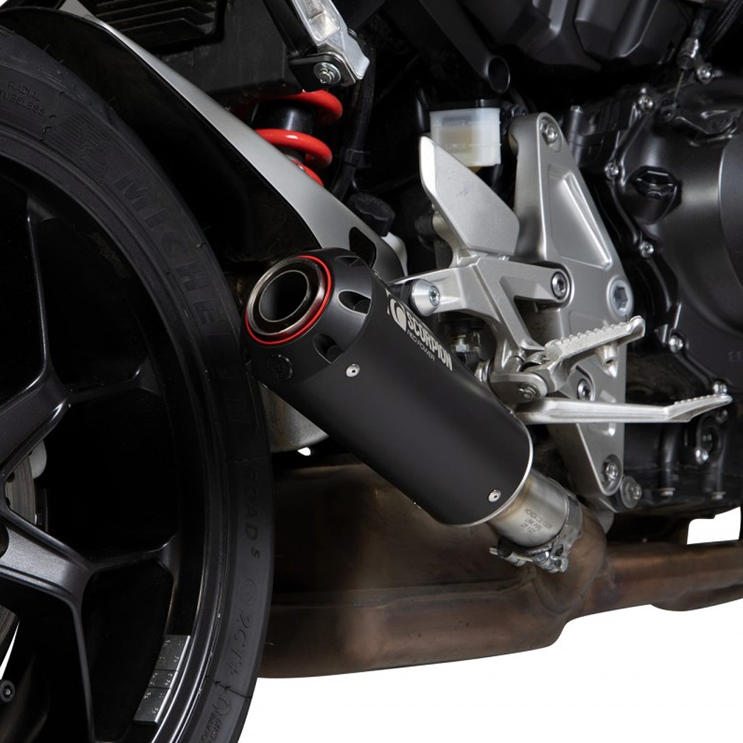Honda CB1000R 18- Red Power Black Ceramic Slip-on Exhaust