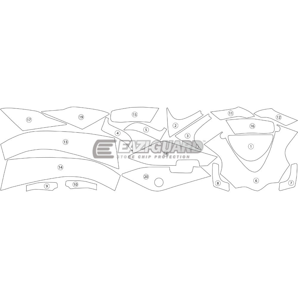 APRILIA RSV4 2015-2020 Matt Eazi-Guard Paint Protection Kit