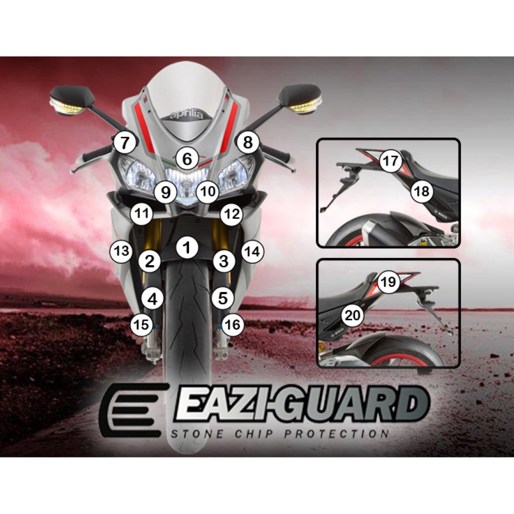 APRILIA RSV4 2015-2020 Matt Eazi-Guard Paint Protection Kit