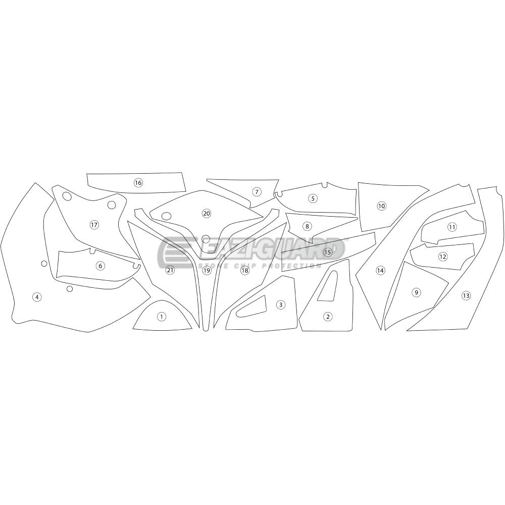 DUCATI V4 PANIGALE 2018-2019 Gloss Eazi-Guard Paint Protection Kit
